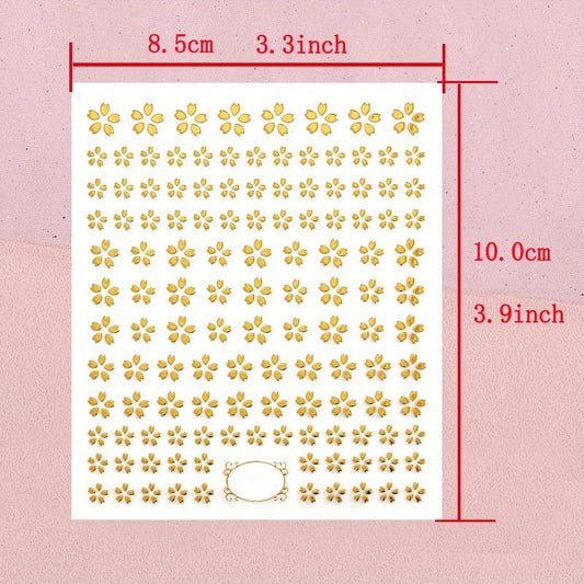 3D Laser Nail Decals Holographic Nail Supplies