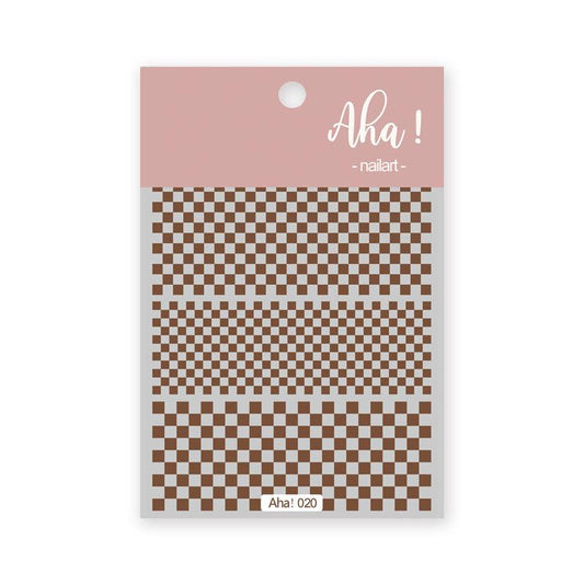 Checkered Nail Decals Stylish and Durable Manicure Stickers