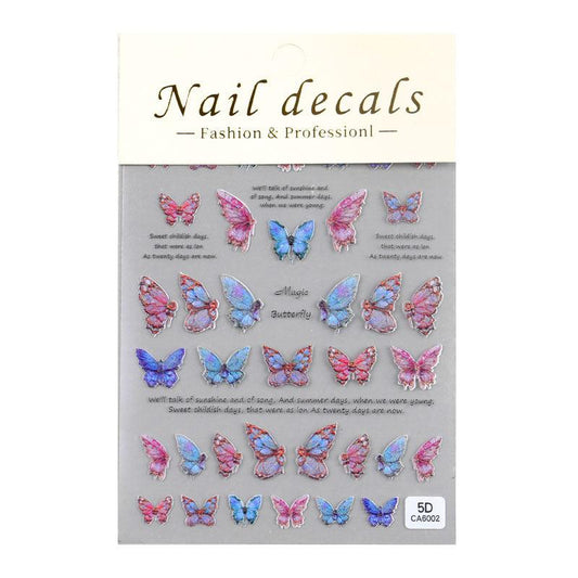 Butterfly Nail Stickers for DIY Manicures