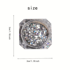 1pc Glitter Holographic Nail Art Sequins Flakes DIY Makeup Party Supplies