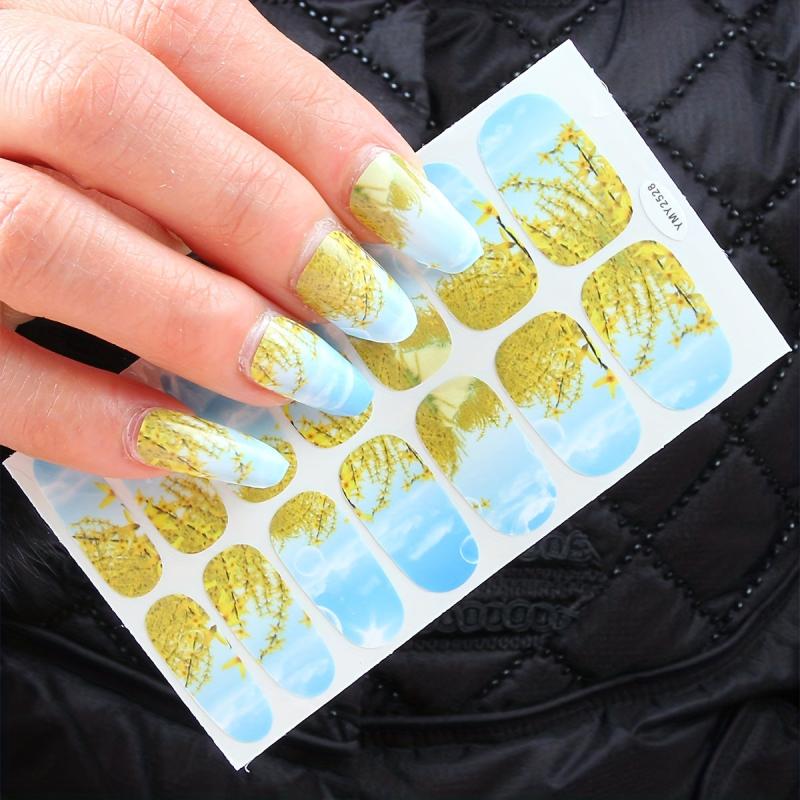 Self Adhesive Nail Art Decal Strips for Spring & Summer Look