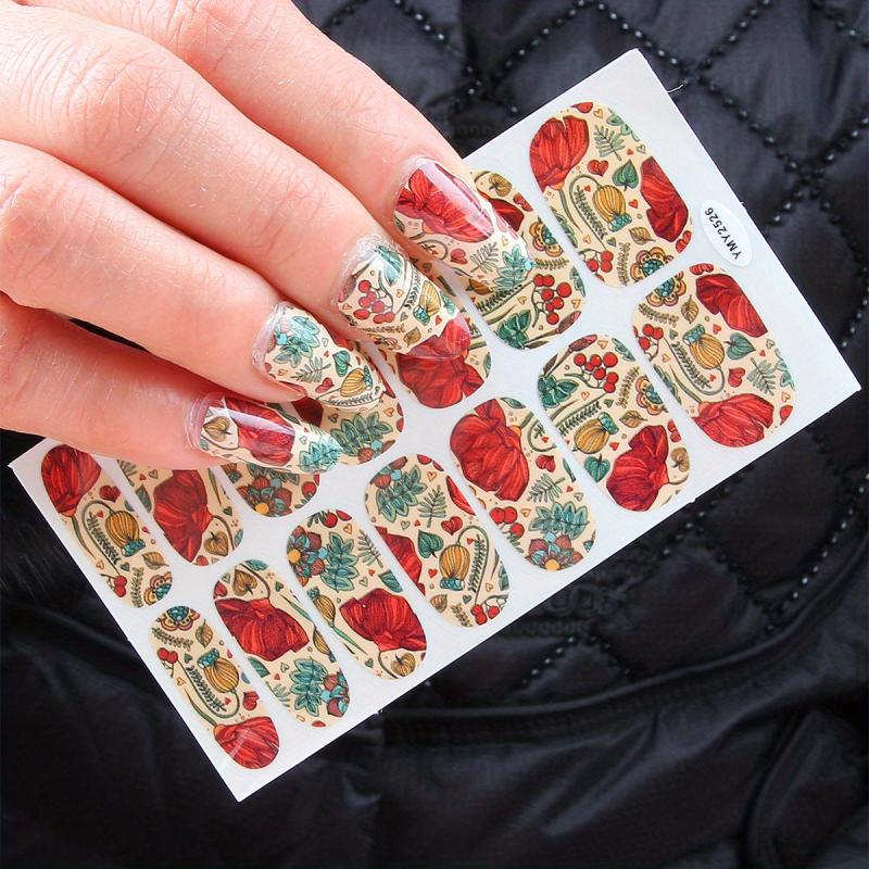 Self Adhesive Nail Art Decal Strips for Spring & Summer Look