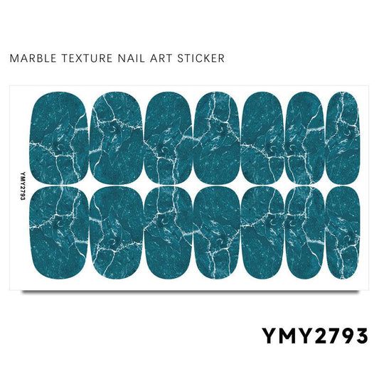 Marble Stripe Nail Polish Stickers Self Adhesive Manicure Decal Strips