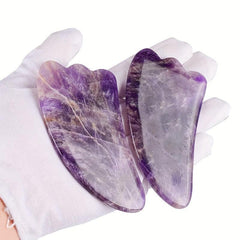 Amethyst Gua Sha Stone Facial Tool for Spa Acupuncture Care