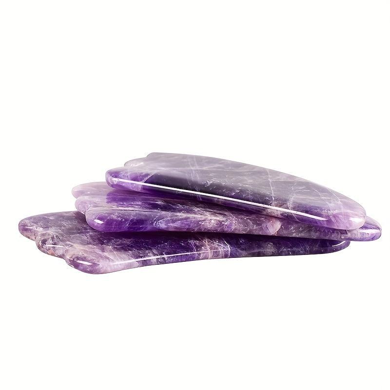 Amethyst Gua Sha Stone Facial Tool for Spa Acupuncture Care