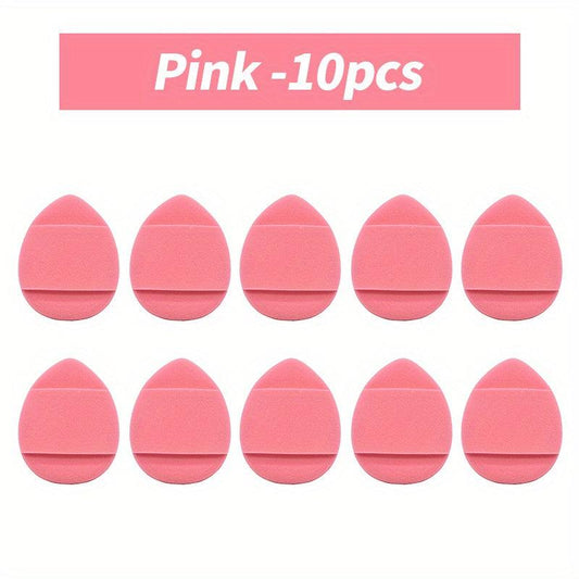 Portable Finger Powder Puff Set Soft Body Cosmetic Sponge Puff for Makeup