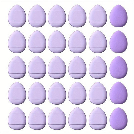 30pcs Finger Puff Mini Finger Makeup Sponges Soft Beauty Cosmetic Makeup Tools