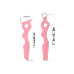 Silicone Beauty Ruler For Eyeshadow & Lipstick - Eyeliner Guide Template