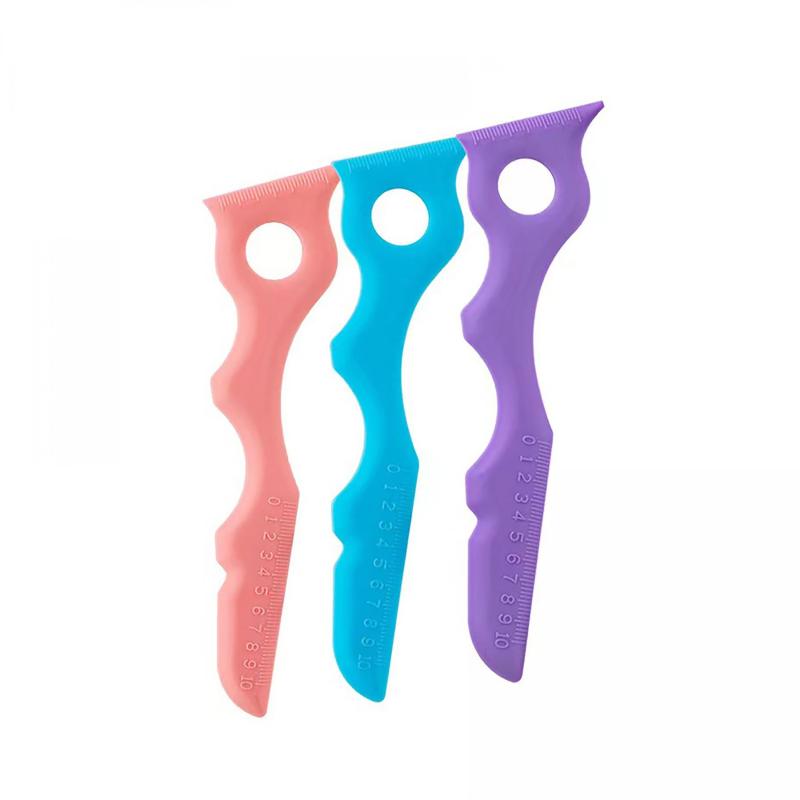 Silicone Beauty Ruler For Eyeshadow & Lipstick - Eyeliner Guide Template