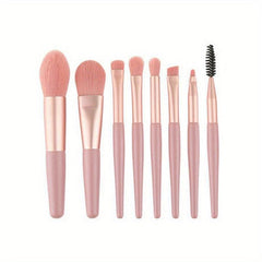 8pcs Makeup Brushes Set With Bag Travel Makeup Brush Kit