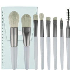 8pcs Makeup Brushes Set With Bag Travel Makeup Brush Kit