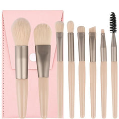 8pcs Makeup Brushes Set With Bag Travel Makeup Brush Kit