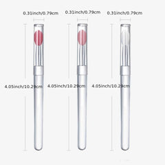 Silicone Lip Brush With Cover Dustproof Lip Film Brush Lipstick Brush