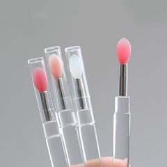 Silicone Lip Brush With Cover Dustproof Lip Film Brush Lipstick Brush