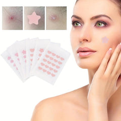 Disposable Acne Pimple Patch 24pcs Heart Star Shape