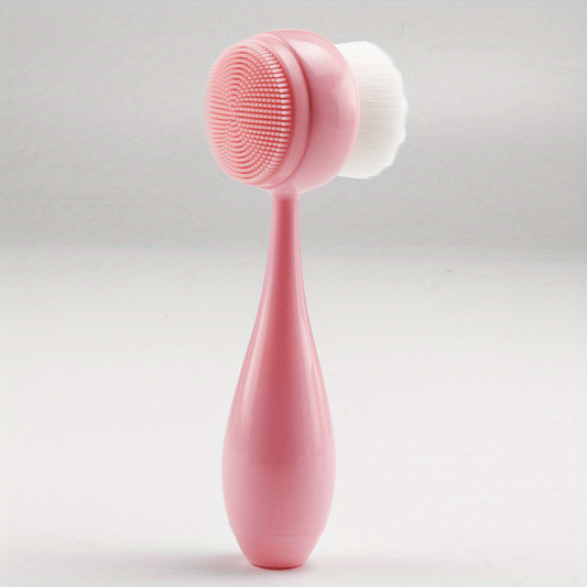 Facial Cleansing Brush Soft Bristles Silicone Facial Scrubber