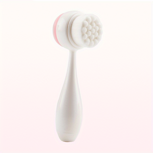 Facial Cleansing Brush Soft Bristles Silicone Facial Scrubber