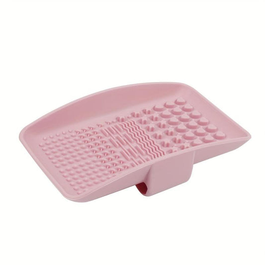 Makeup Brush Cleaning Mat - Portable Brush Cleaner Pad