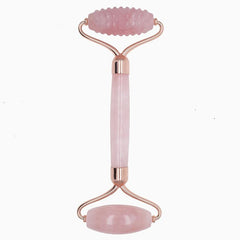 Natural Quartz Jade Roller For Face Massage Gua Sha Scraper Gift
