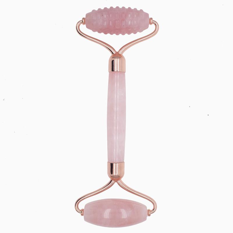 Natural Quartz Jade Roller For Face Massage Gua Sha Scraper Gift