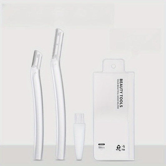4pcs Eyebrow Razor Dermaplaning Tool Stainless Steel Face Razors Women