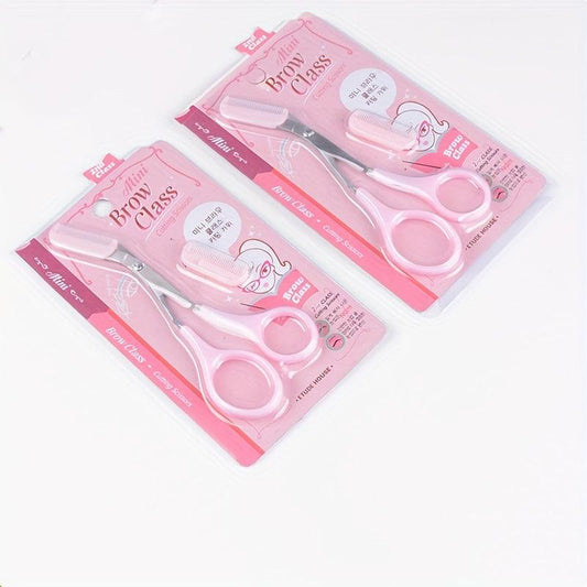 Eyebrow Scissors With Comb Beauty Shaping Makeup Tools Women