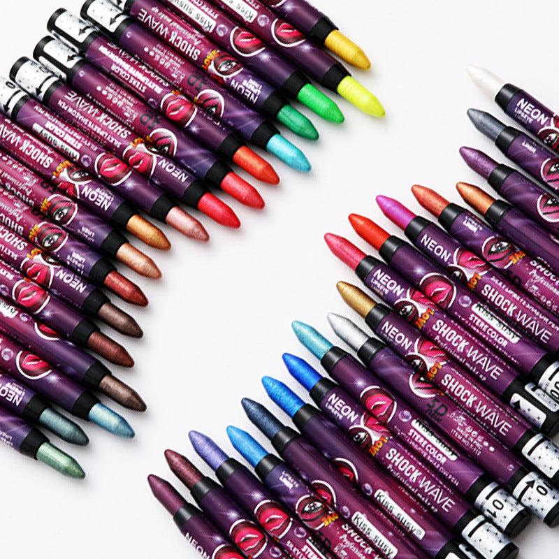 Long Lasting Matte and Polarized Glitter Eyeshadow and Lip Pencil