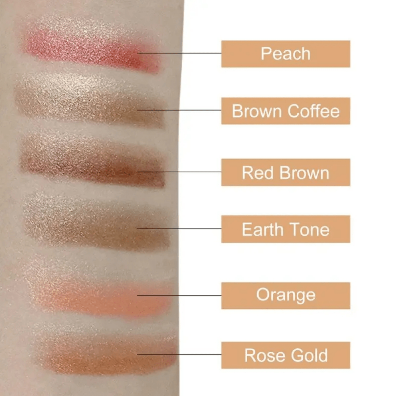 Waterproof Two Tone Eyeshadow Stick Natural Mix Glitter
