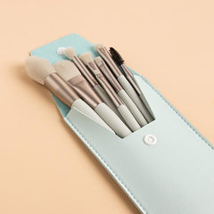 Mini Macaroon Brush Set Eyeshadow Makeup Tool 8 Sticks With Bag