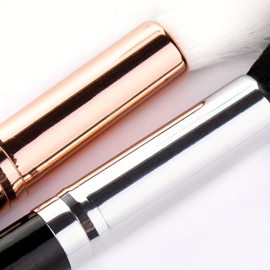 Pink Portable Makeup Brush Soft Goat Hair Strong Powder Grab Highlight Blush