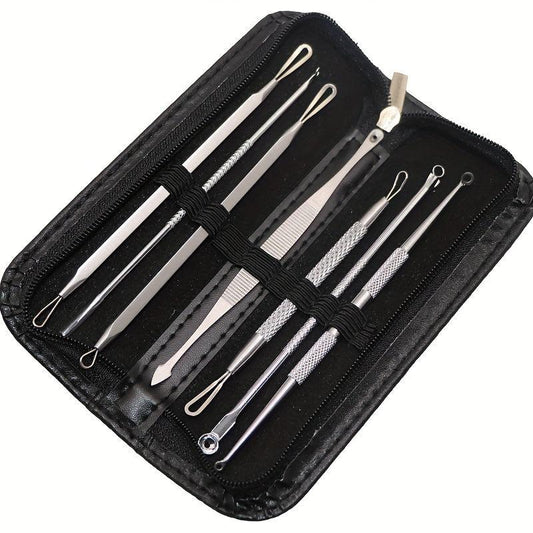 7pcs Stainless Steel Pimple Popper Kit with Case