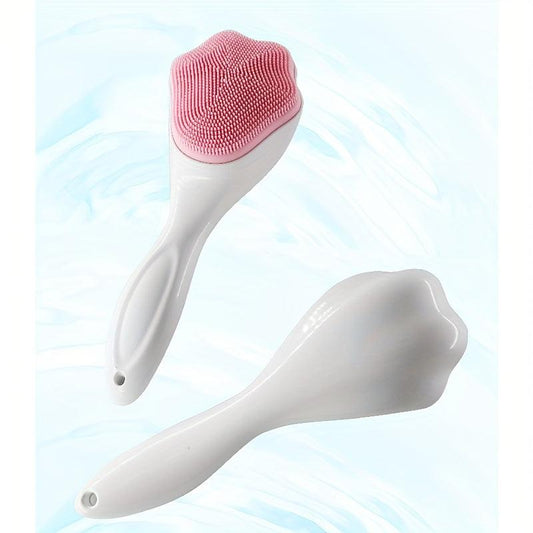 2 Pack Cat Claw Silicone Face Scrubber Brush - Pink