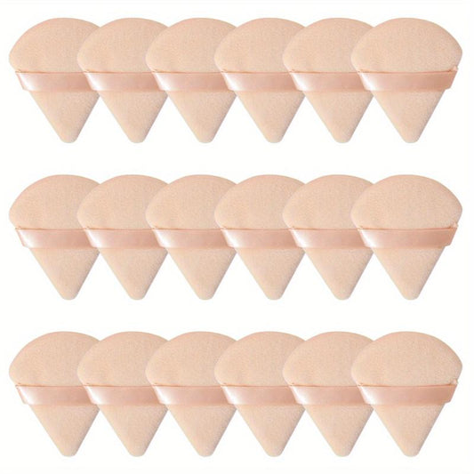 Velvet Makeup Puff Set 18pcs for Liquid Cream Foundation Powder
