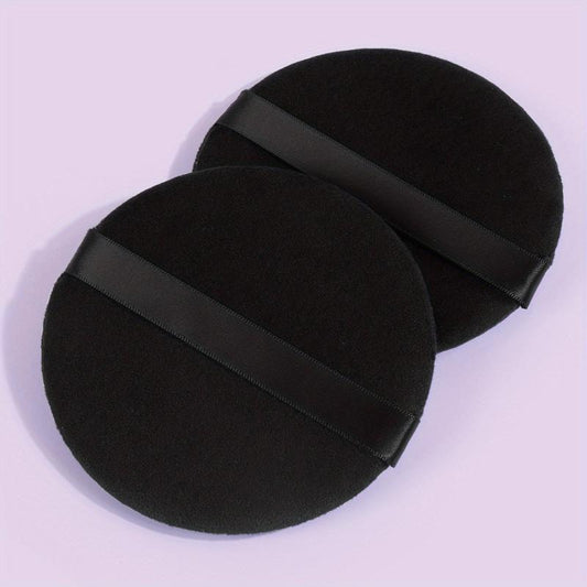 2pcs Large Makeup Powder Puff Soft Cotton Round Sponge Tools
