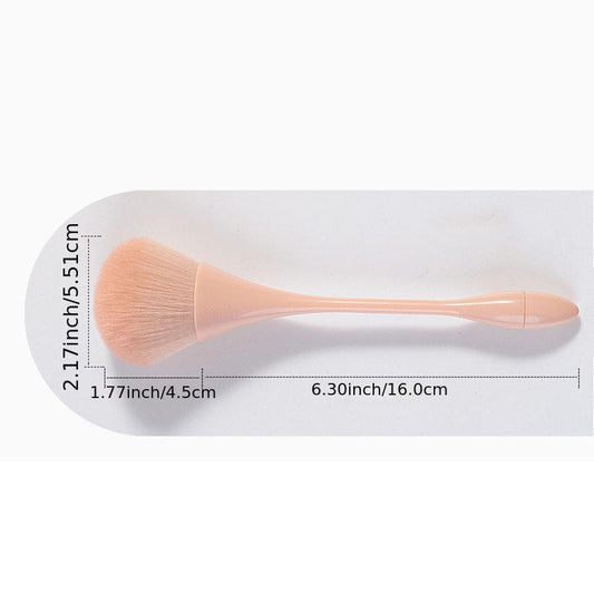 Fluffy Blush Powder Brush with Ergonomic Handle for Daily Makeup