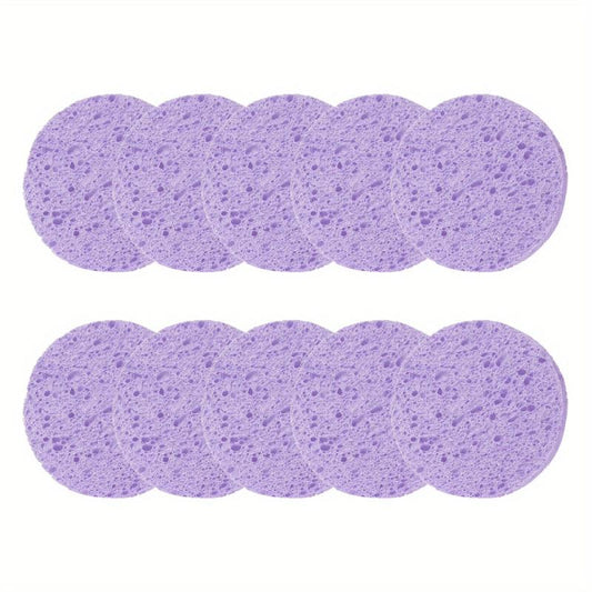 10pcs Exfoliating Facial Sponge, Deep Cleansing Massage and Makeup Removal
