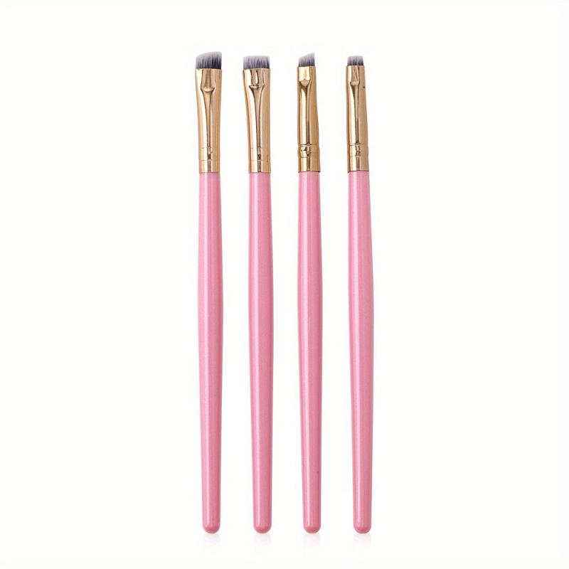 4pcs Eyeliner Eyebrow Brushes Fine Angled Makeup Brush Set
