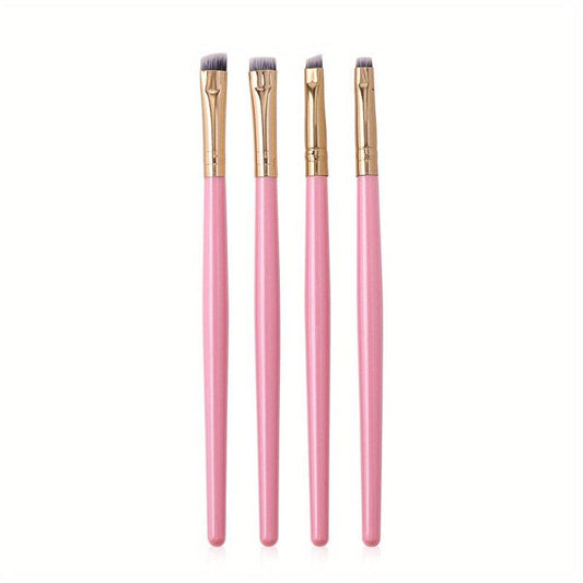 4pcs Eyeliner Eyebrow Brushes Fine Angled Makeup Brush Set