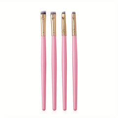 4pcs Eyeliner Eyebrow Brushes Fine Angled Makeup Brush Set