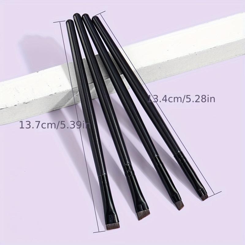4pcs Eyeliner Eyebrow Brushes Fine Angled Makeup Brush Set