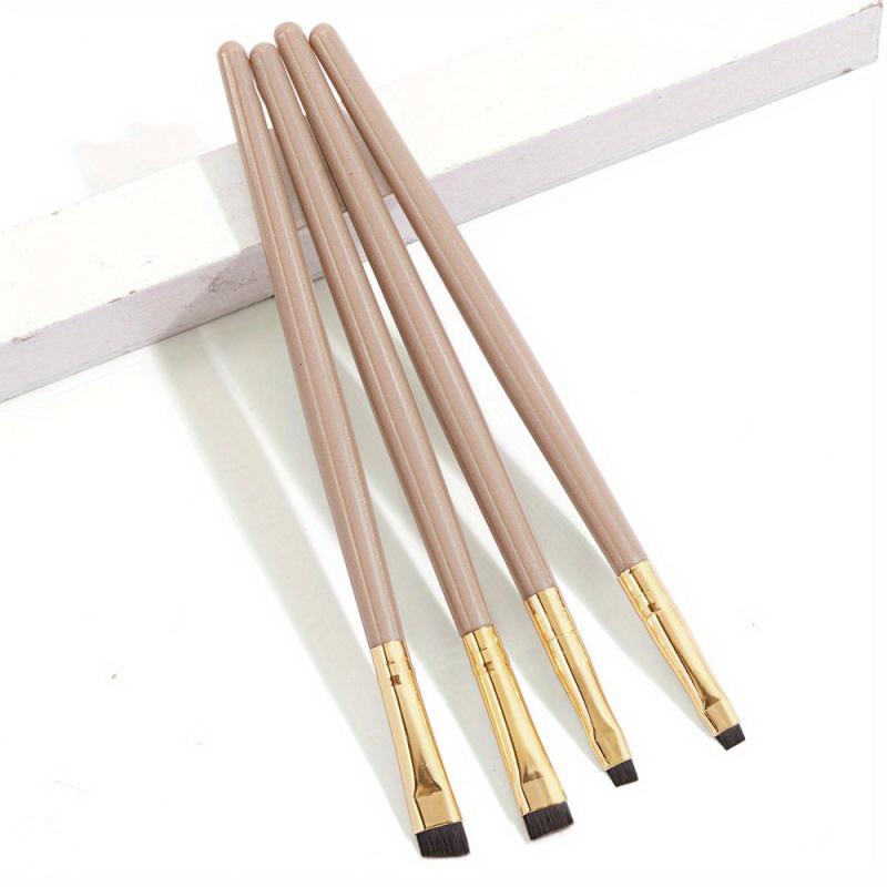 4pcs Eyeliner Eyebrow Brushes Fine Angled Makeup Brush Set