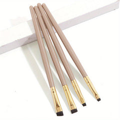 4pcs Eyeliner Eyebrow Brushes Fine Angled Makeup Brush Set