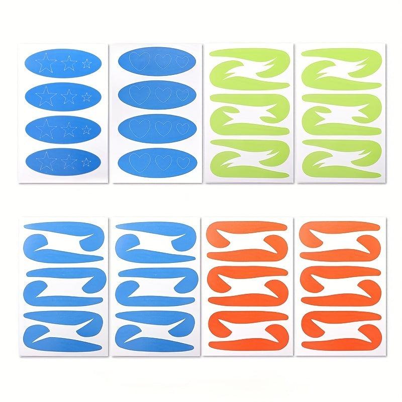 5 Types Eyeliner Stencil Paper Eyeliner Template