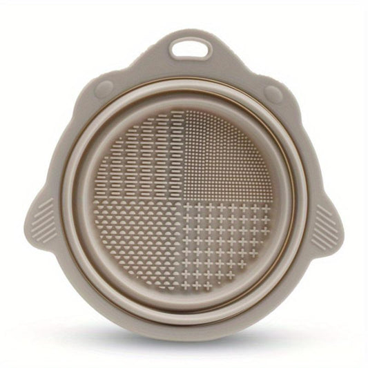 Silicone Makeup Brush Cleaning Bowl & Sponge Pad