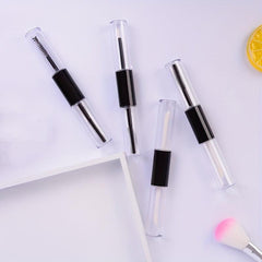 Travel-Friendly Double Headed Lip Gloss Tube with Clear Lid