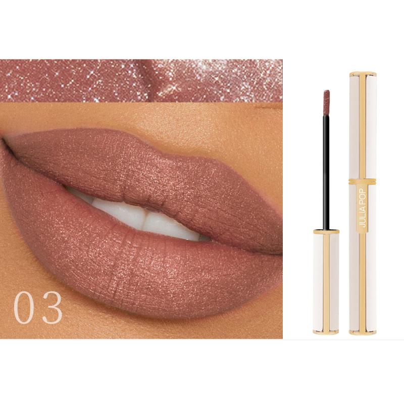 Velvet Lip Glaze With Glitter Matte Lipstick Long-Lasting Lip Gloss