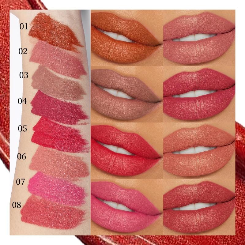 Velvet Lip Glaze With Glitter Matte Lipstick Long-Lasting Lip Gloss