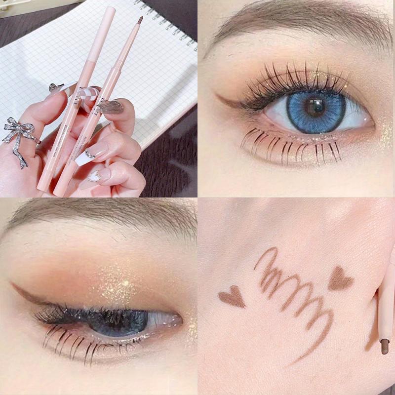 Slim Tip Eyeline Gel Pen Waterproof Smudge Proof Eyelid Brightening Makeup Stick