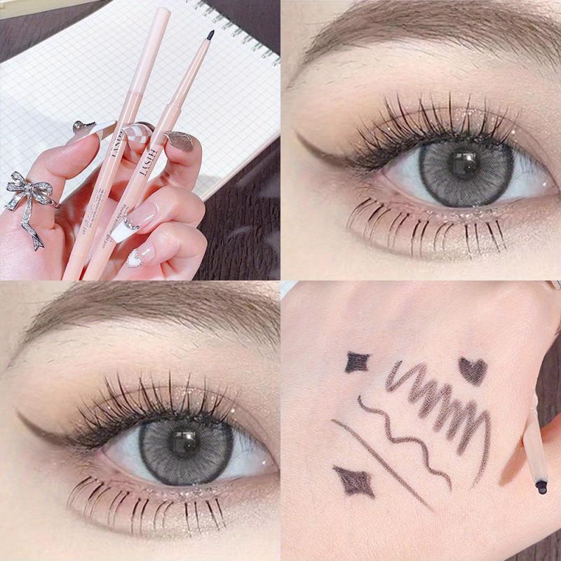 Slim Tip Eyeline Gel Pen Waterproof Smudge Proof Eyelid Brightening Makeup Stick