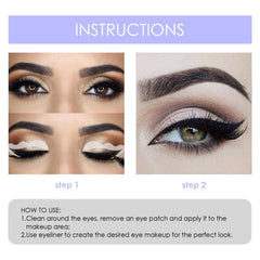 6pcs Eyeliner Template Card Set Reusable Easy To Clean